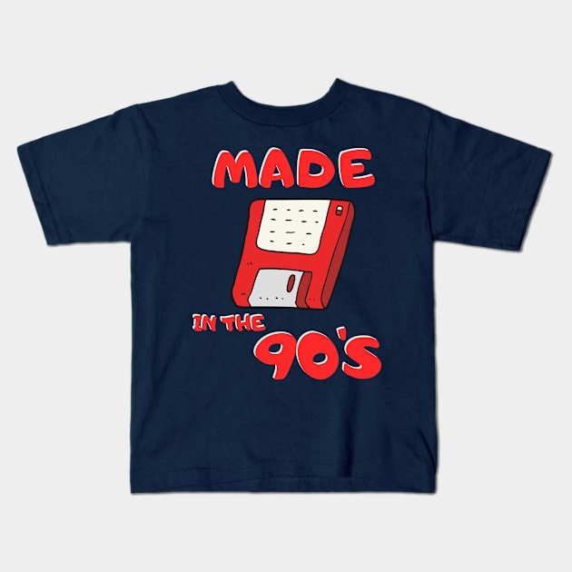 Classic Games 90's 80's Floppy Disk Retro Vintage Made in the 70s 1990 Classic Cute Funny Gift Sarcastic Happy Fun Introvert Awkward Geek Hipster Silly Inspirational Motivational Birthday Present Kids T-Shirt by EpsilonEridani